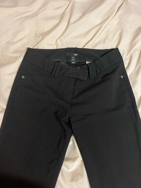 H&M Women’s Black Pinstriped Dress Pants
